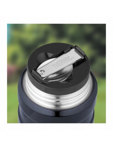 Termos na jedzenie THERMOS stalowy z łyżką i kubkiem max 14h 470ml 173021