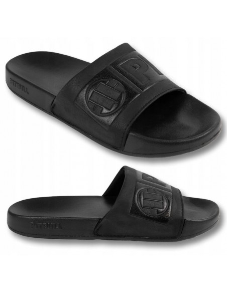 Klapki męskie plażowe basenowe PIT BULL FLIP FLOP HILLTOP black/black