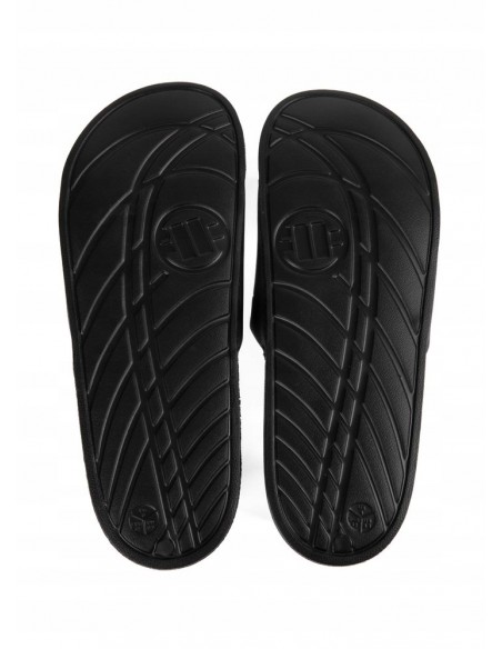 Klapki męskie plażowe basenowe PIT BULL FLIP FLOP HILLTOP black/black