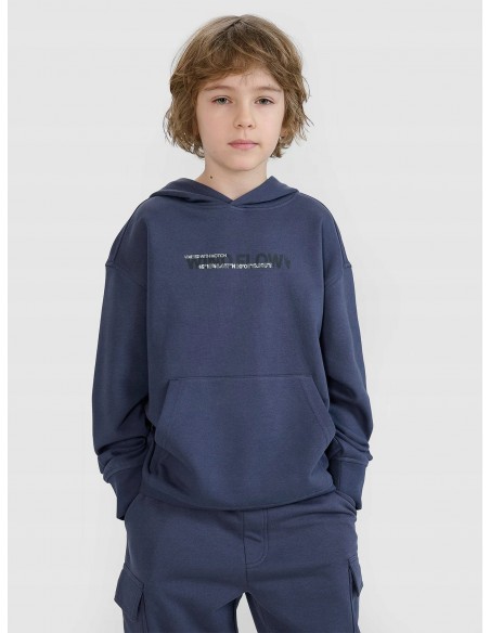 Bluza dziecięca kangurka dresowa 4F 4FJWSS25TSWSM1511 22S