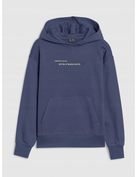 Bluza dziecięca kangurka dresowa 4F 4FJWSS25TSWSM1511 22S