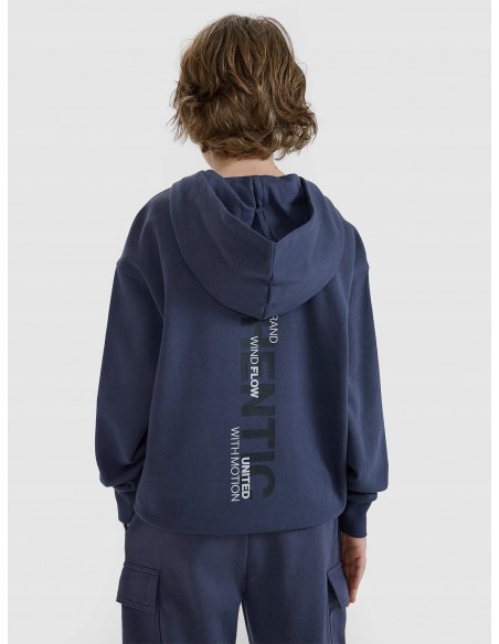 Bluza dziecięca kangurka dresowa 4F 4FJWSS25TSWSM1511 22S