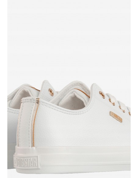 Trampki damskie buty sneakersy niskie BIG STAR RR274748 BIAŁY