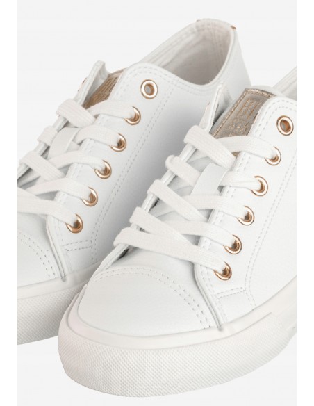 Trampki damskie buty sneakersy niskie BIG STAR RR274748 BIAŁY