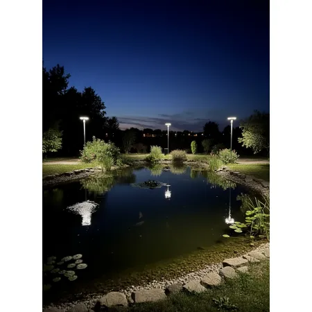 Lampa latarnia SOLARNA LED PARKOWA OGRODOWA z czujnikiem ruchu pilot