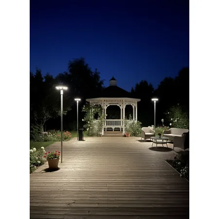 Lampa latarnia SOLARNA LED PARKOWA OGRODOWA z czujnikiem ruchu pilot