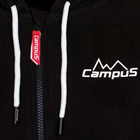 BLUZA damska z KAPTUREM na zamek rozpinana rozsuwana czarna SANNE CAMPUS S