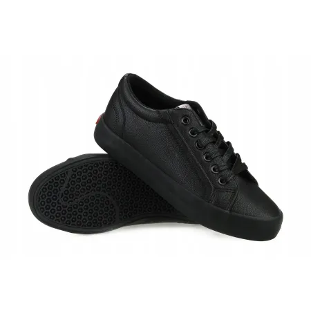 TRAMPKI buty damskie CROSS JEANS sneakersy skórzane czarne II2R4006C 38