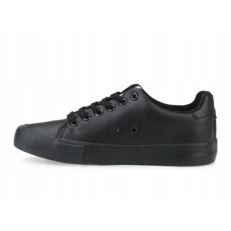 TRAMPKI buty damskie CROSS JEANS sneakersy skórzane czarne JJ2R4054 38