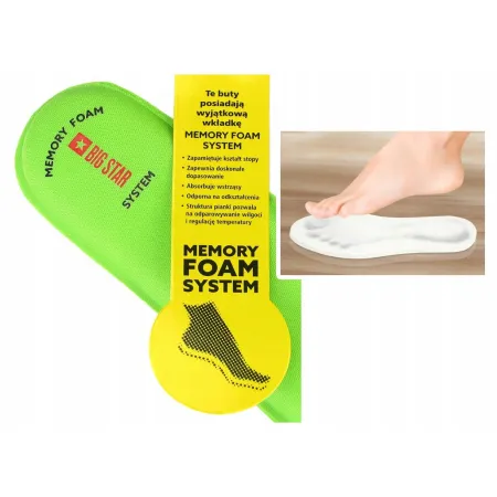 Buty damskie trekkingowe na lato BIG STAR niskie KK274210 pomarańczowe 37