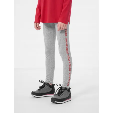 LEGGINSY spodnie DZIECIĘCE 4F JUNIOR JLEG003 128