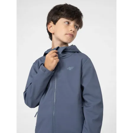 KURTKA dziecięca 4F przejściowa TREKKINGOWA SOFTSHELL NeoDry 5000 146
