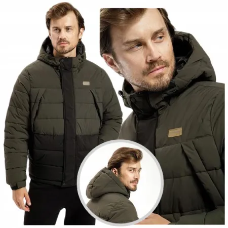 KURTKA PUCHOWA męska CROSS JEANS zimowa pikowana kurtki zimowe męskie M