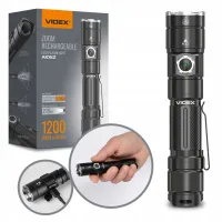 Latarka mocna LED VLF-A105Z VIDEX akumulatorowa USB-C 10W 1200lm ZOOM