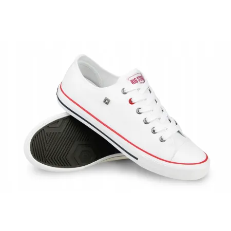 TRAMPKI męskie buty BIG STAR sneakersy tenisówki białe niskie NN174301 45