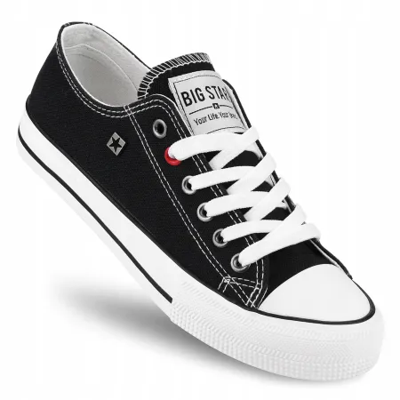 TRAMPKI męskie buty BIG STAR sneakersy tenisówki czarne niskie NN174300 43