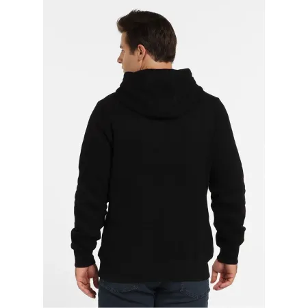 BLUZA męska z KAPTUREM PIT BULL gruba 360GSM KANGURKA PITBULL czarna M