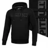 BLUZA męska z KAPTUREM PIT BULL gruba 360GSM KANGURKA PITBULL czarna L