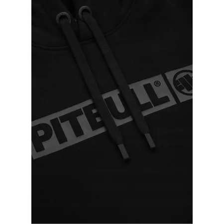 BLUZA męska z KAPTUREM PIT BULL gruba 360GSM KANGURKA PITBULL czarna XXXL