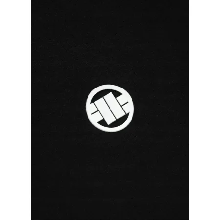 BLUZA męska z KAPTUREM PIT BULL NEW LOGO gruba 360GSM czarna KANGURKA XXL