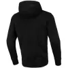 BLUZA męska z KAPTUREM PIT BULL NEW LOGO gruba 360GSM czarna KANGURKA 3XL