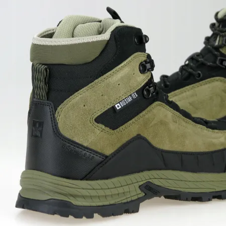 Buty męskie trekkingowe BIG STAR skórzane trzewiki OO174453 z membraną 46