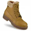BOTKI buty ZIMOWE damskie BIG STAR trapery EKOSKÓRA trzewiki OO274A285 39
