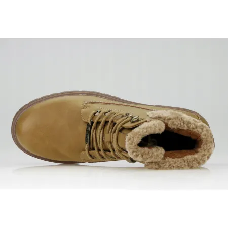 BOTKI buty ZIMOWE damskie BIG STAR trapery EKOSKÓRA trzewiki OO274A285 39