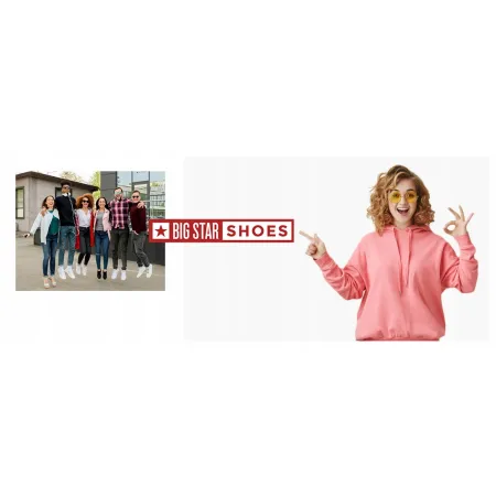 ŚNIEGOWCE botki buty ZIMOWE damskie BIG STAR OO274898 WODOODPORNE 41