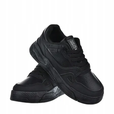 BUTY sportowe damskie BIG STAR sneakersy SKÓRZANE niskie czarne NN274666 36