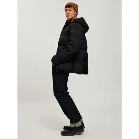 KURTKA PUCHOWA męska CROSS JEANS zimowa pikowana czarna kurtki zimowe XXL