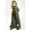 KURTKA damska PARKA wiosenna PŁASZCZ z kapturem CROSS JEANS casual L