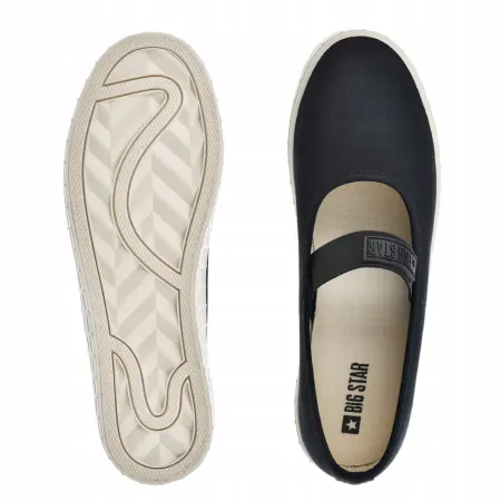 TRAMPKI WSUWANE buty damskie BIG STAR Slip On NN274603 na lato czarne 37