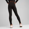 Legginsy damskie PUMA czarne wysoki stan sportowe bawełniane elastyczne S
