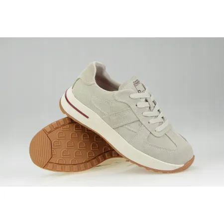 Buty sportowe damskie Daniel Lopez skórzane SNEAKERSY beżowe SS2D4045 39