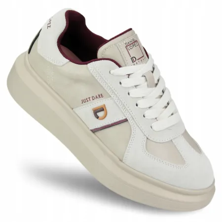 Buty sportowe damskie Daniel Lopez skórzane SNEAKERSY beżowe SS2D4003 41