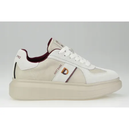 Buty sportowe damskie Daniel Lopez skórzane SNEAKERSY beżowe SS2D4003 41