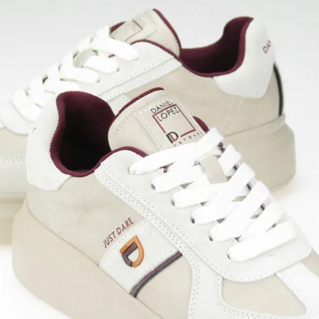 Buty sportowe damskie Daniel Lopez skórzane SNEAKERSY beżowe SS2D4003 41