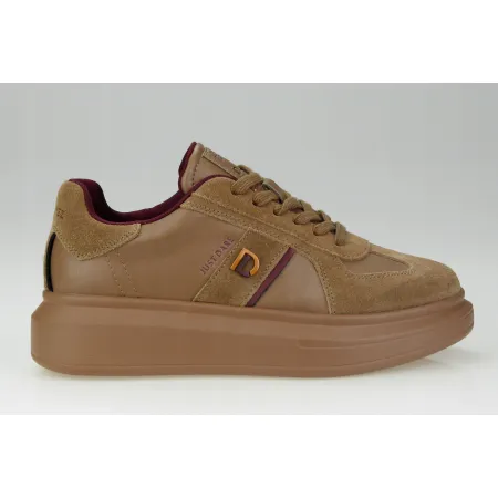 Buty sportowe damskie Daniel Lopez skórzane SNEAKERSY brązowe SS2D4005 38