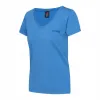 Koszulka damska T-SHIRT z krótkim rękawem CAMPUS CORRINA niebieska L