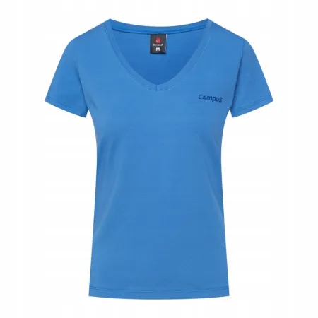 Koszulka damska T-SHIRT z krótkim rękawem CAMPUS CORRINA niebieska L