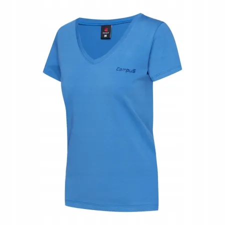 Koszulka damska T-SHIRT z krótkim rękawem CAMPUS CORRINA niebieska L