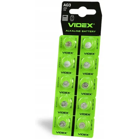 10x BATERIE ALKALICZNE VIDEX AG3 LR41 mocna bateria ALKALICZNA do zegarków