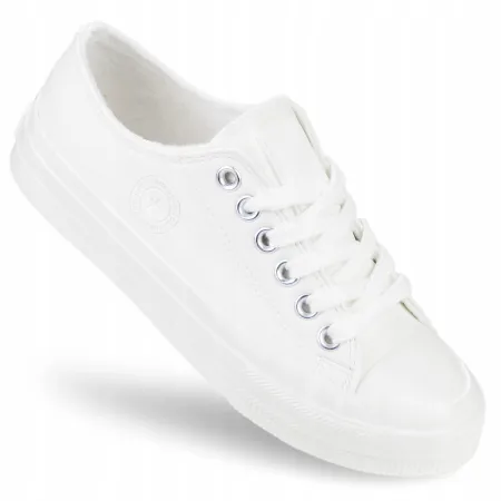 TRAMPKI damskie buty BIG STAR OCIEPLANE na jesień niskie białe OO274927 40