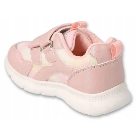 BEFADO buty sportowe dziecięce na RZEPY sneakersy na jesień wiosnę róż 28