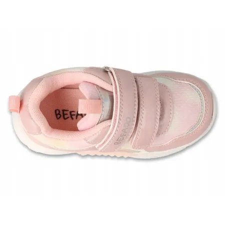 BEFADO buty sportowe dziecięce na RZEPY sneakersy na jesień wiosnę róż 28