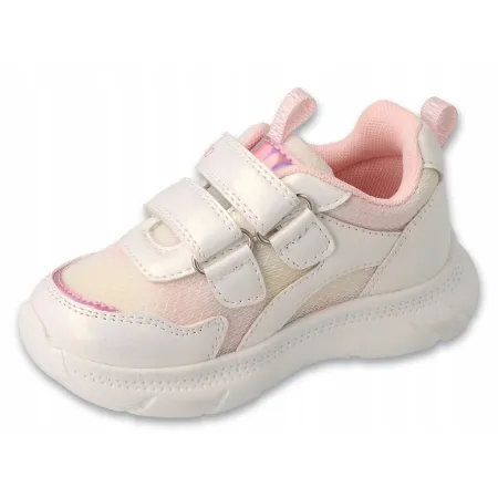 BEFADO buty sportowe dziecięce na RZEPY sneakersy na jesień wiosnę białe 28