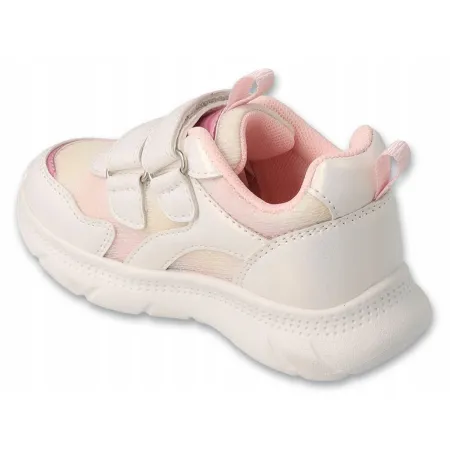 BEFADO buty sportowe dziecięce na RZEPY sneakersy na jesień wiosnę białe 28