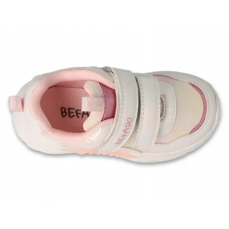 BEFADO buty sportowe dziecięce na RZEPY sneakersy na jesień wiosnę białe 28