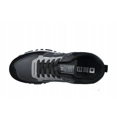 BUTY sportowe męskie BIG STAR trekkingowe SNEAKERSY SS174062 czarne 42
